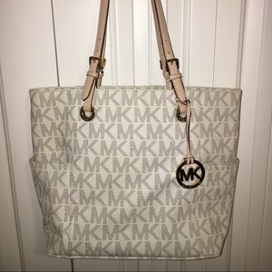 Michael Kors Jet Set Signature Logo Tote